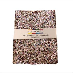 Multi-colored Sparkle Passport Holder!